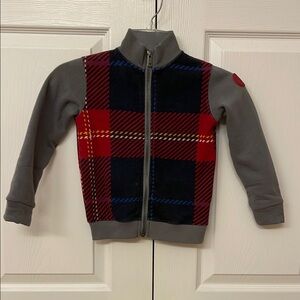 Levi's Kids Red and Gray Plaid Jacket